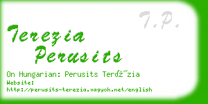 terezia perusits business card